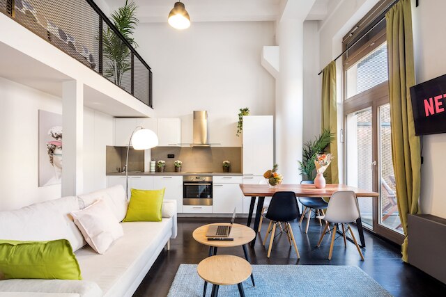 高級3ベッドルーム付きデュプレックスロフト