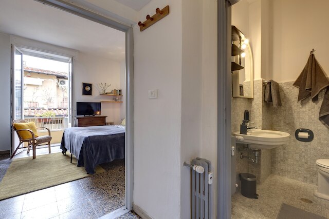 古い橋近くのエレベーター付きスタジオスイート