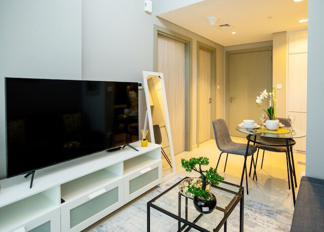 タニン - ザダタワーの1BRアパート、運河の眺め