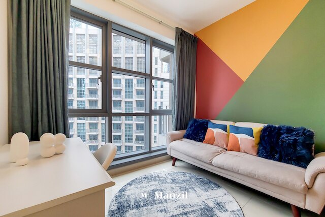 マンジル -コージー 1BR アパート ウィズ ダウンタウン スカイライン ブルジュ ビュー