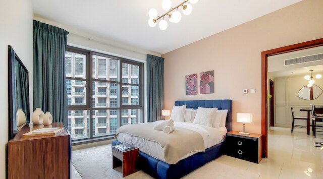 マンジル -コージー 1BR アパート ウィズ ダウンタウン スカイライン ブルジュ ビュー