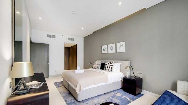 マンジル - 1BR イン ビジネス ベイ ウィズ ブルジュ & カナル ビュー