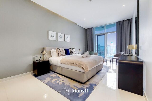 マンジル - 1BR イン ビジネス ベイ ウィズ ブルジュ & カナル ビュー