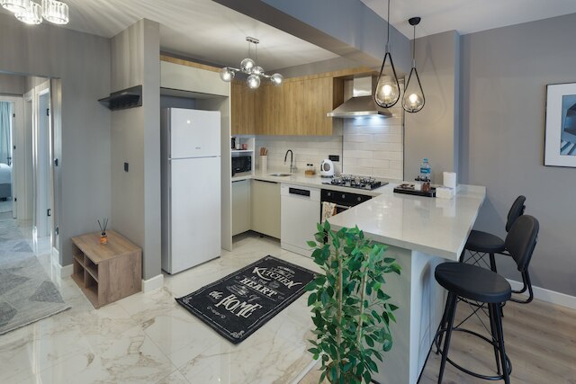 明るくゴージャスな2BRアパートinオルタコイ