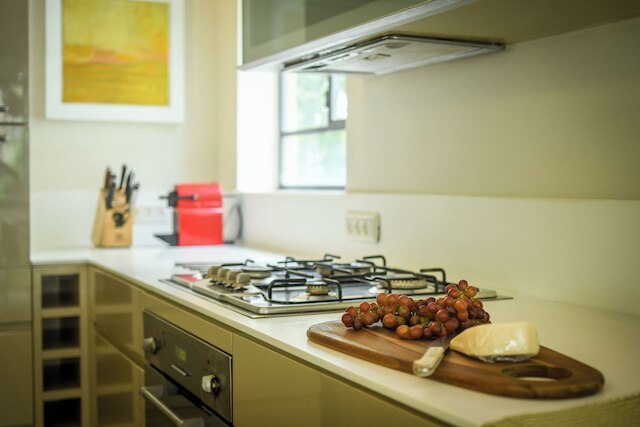 広々とした緑豊かな3BRアパート バルコニー付