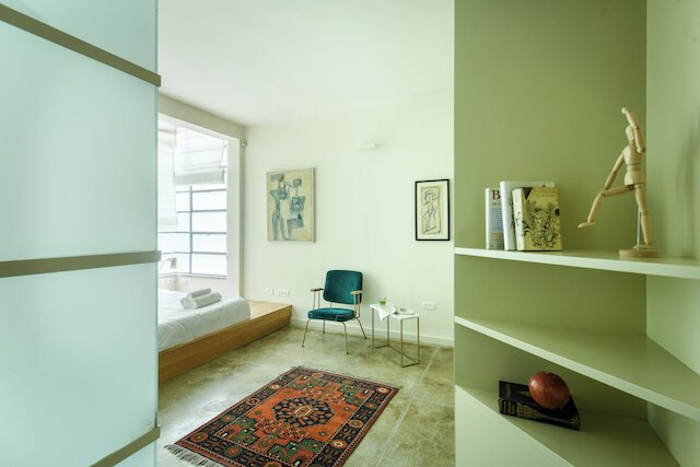 広々とした緑豊かな3BRアパート バルコニー付