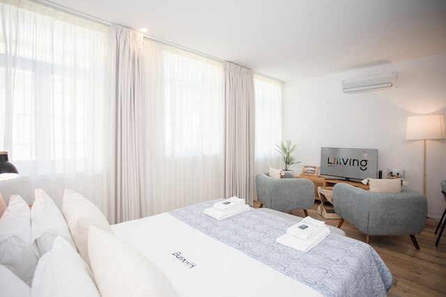 ポルトでリビング - アーバンアートアパートメント