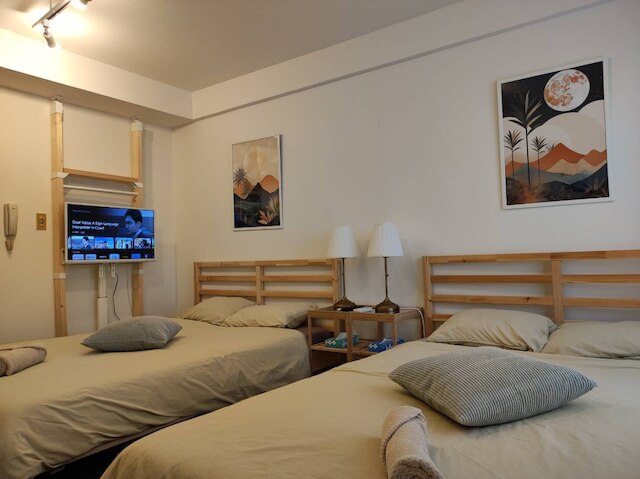 2 Double Bed Heart of Shibuya Up to 4ppl