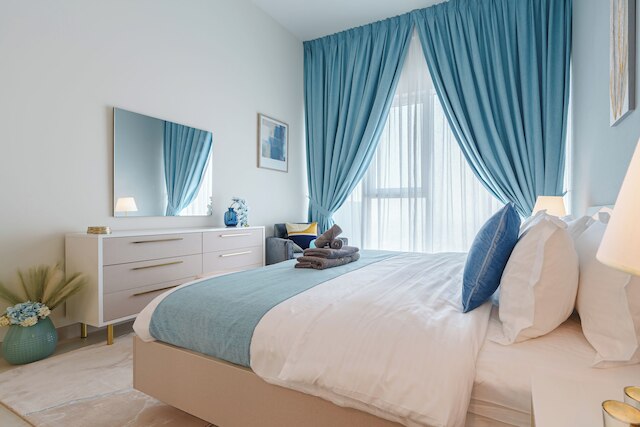 マルコポーロ-ザビールパーク近くのスカイラインビュー付き1BRファニッシュドアパート