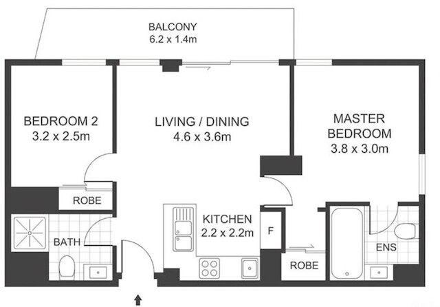 メタワイズ シドニー CBD ハイマーケット 2ベッド アパートメント