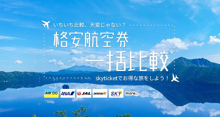 国内格安航空券 飛行機の予約はスカイチケット