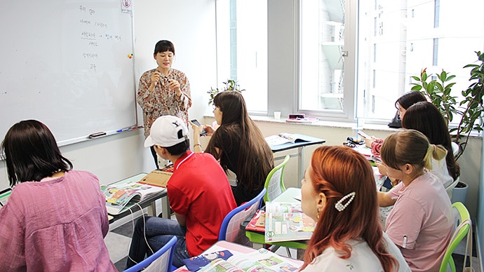 グリーン韓国語学院の授業風景
