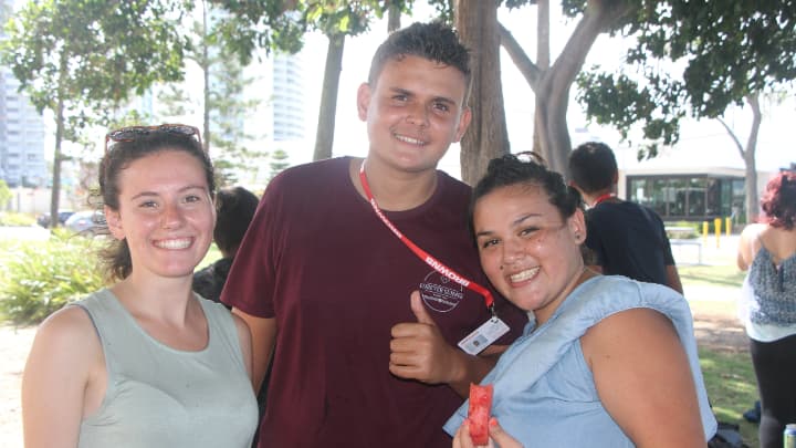 ホストファミリーとの写真