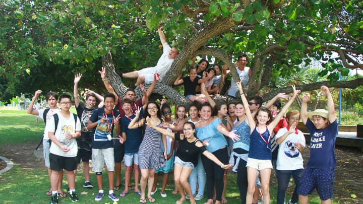 プログラム中の集合写真