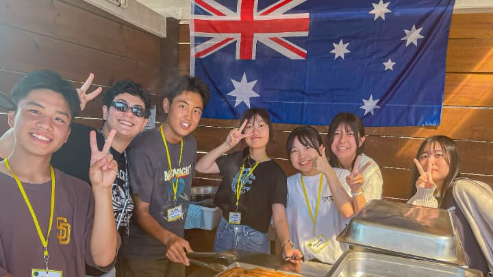 バーベキューアクティビティの様子