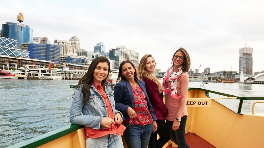 Navitasシドニーハイドパーク校の生徒の観光の様子