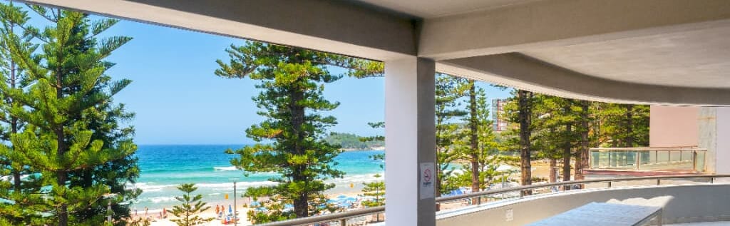 レクシスシドニーマンリー校のベランダからの風景