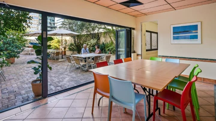 ミルナーインターナショナルカレッジオブイングリッシュのキャンパス内の様子