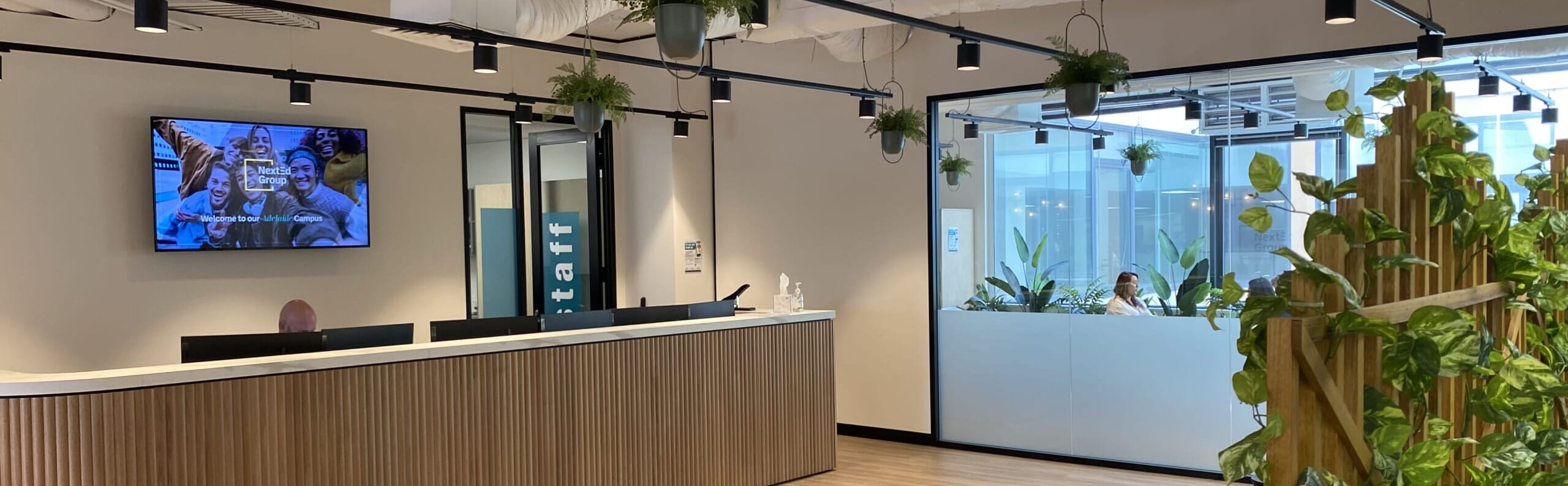 Greenwichアデレード校の受付