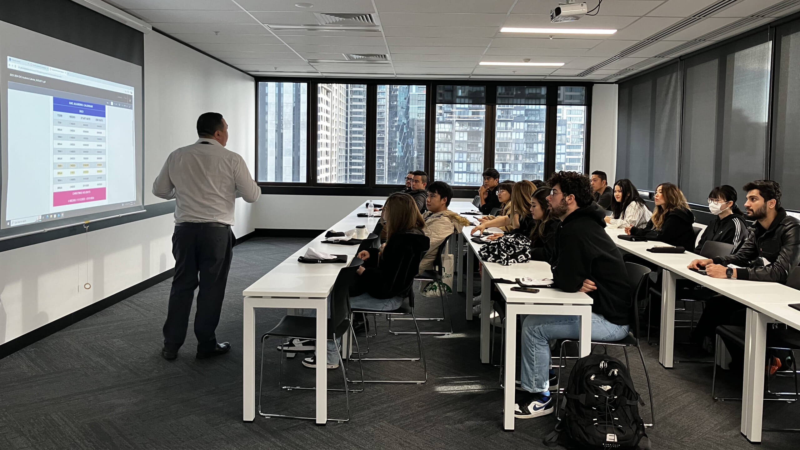 Greenwichメルボルン校のクラスの様子