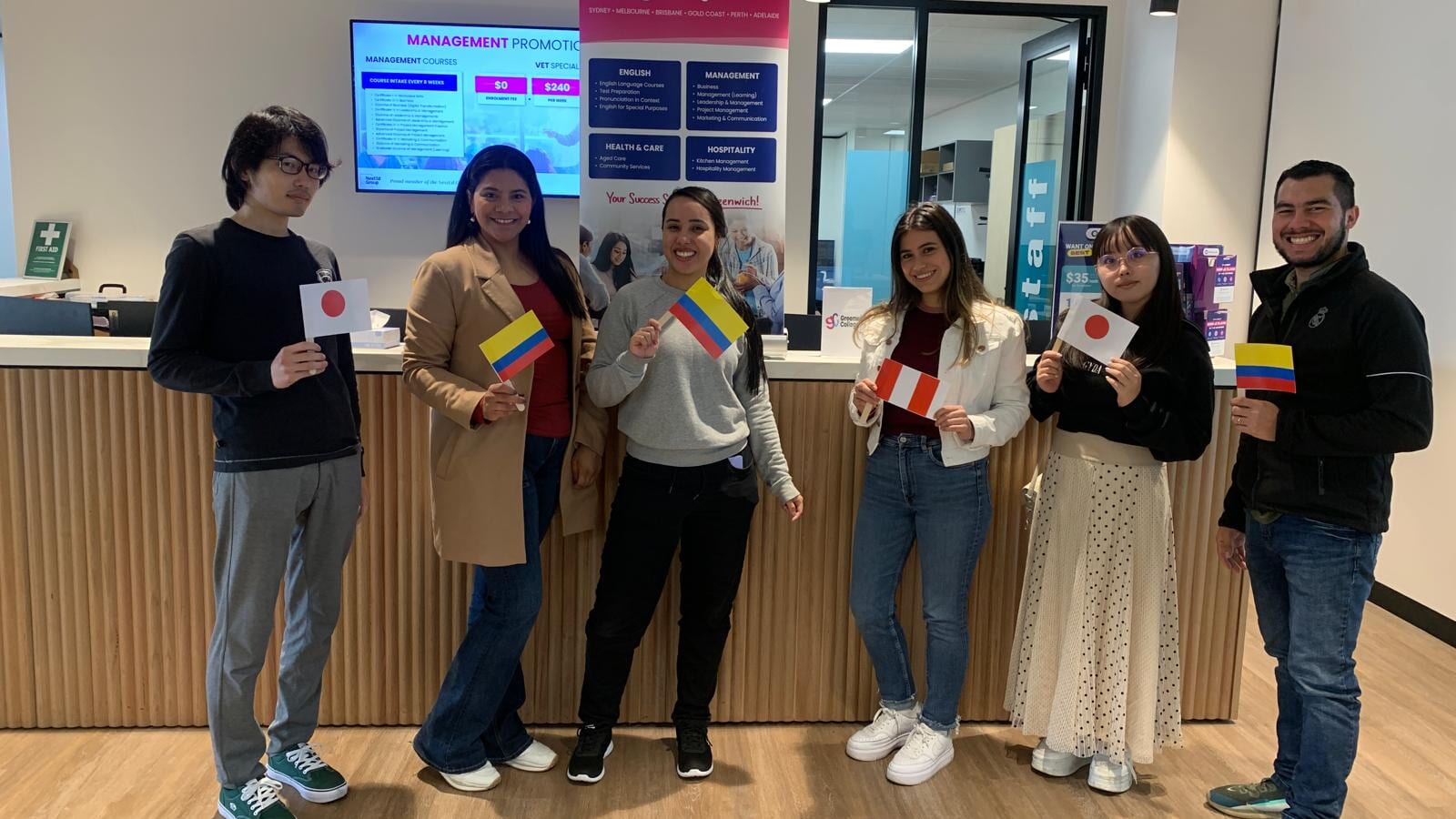 Greenwichアデレード校の生徒の様子