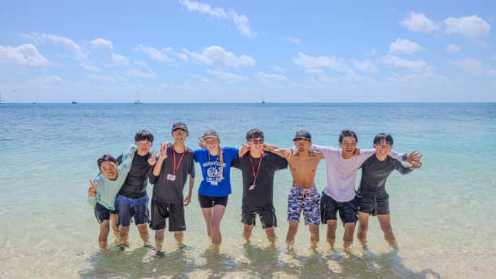 ケアンズ・グリーン島でのアクティビティの様子