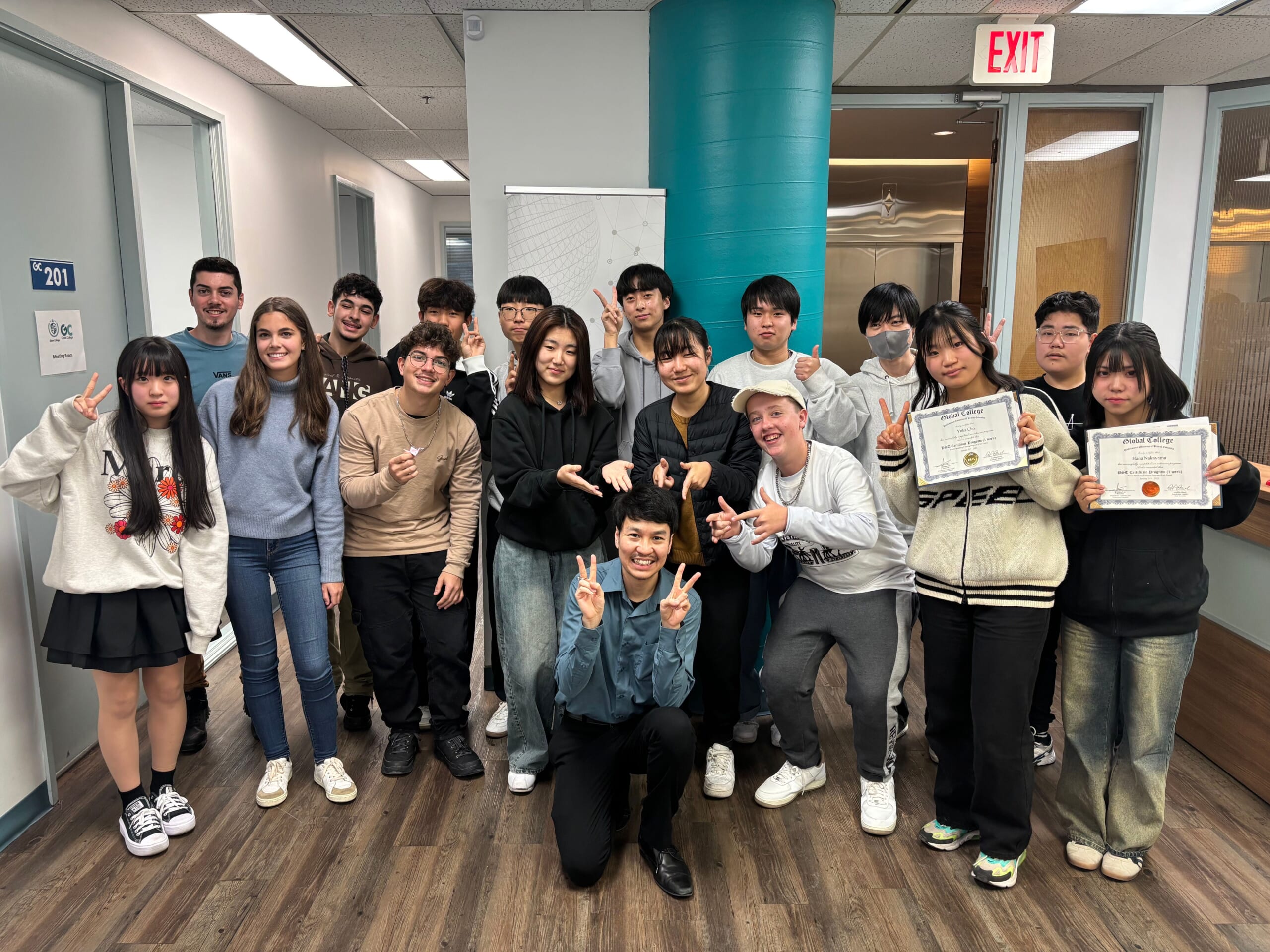 Global Collegeの卒業式の様子